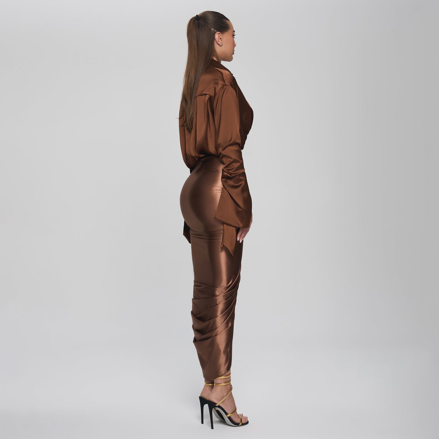 ARIEL SKIRT - CHOCOLATE