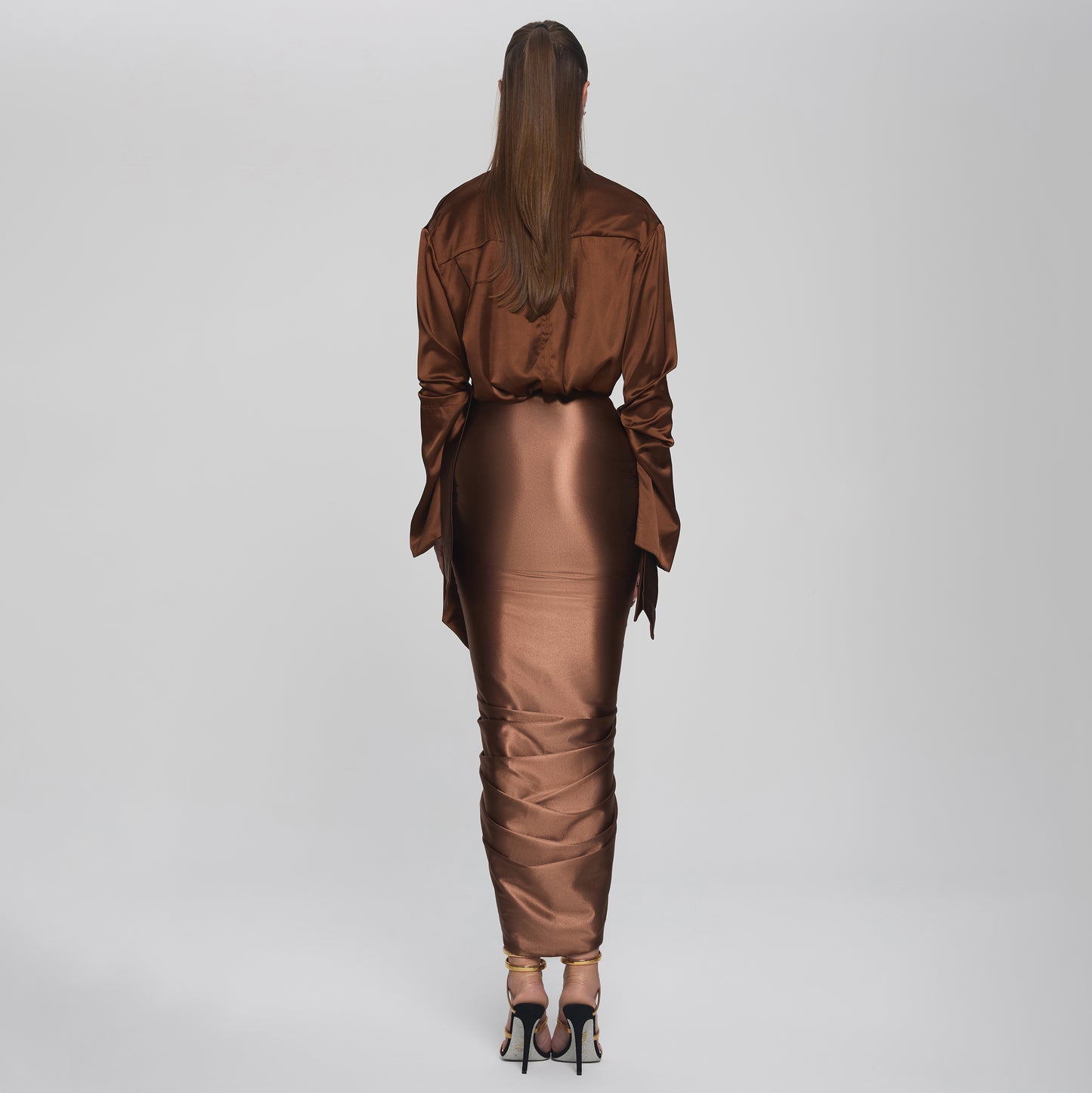 ARIEL SKIRT  - CHOCOLATE