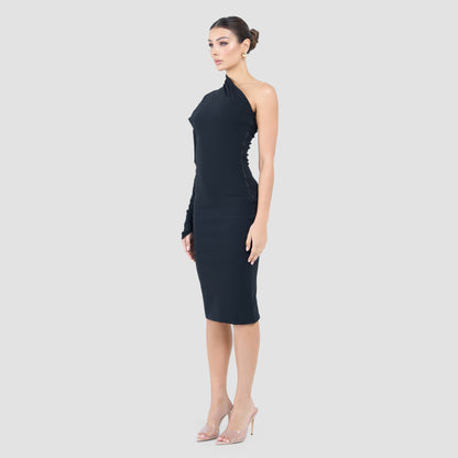 MAYA DRESS MIDI - ONYX