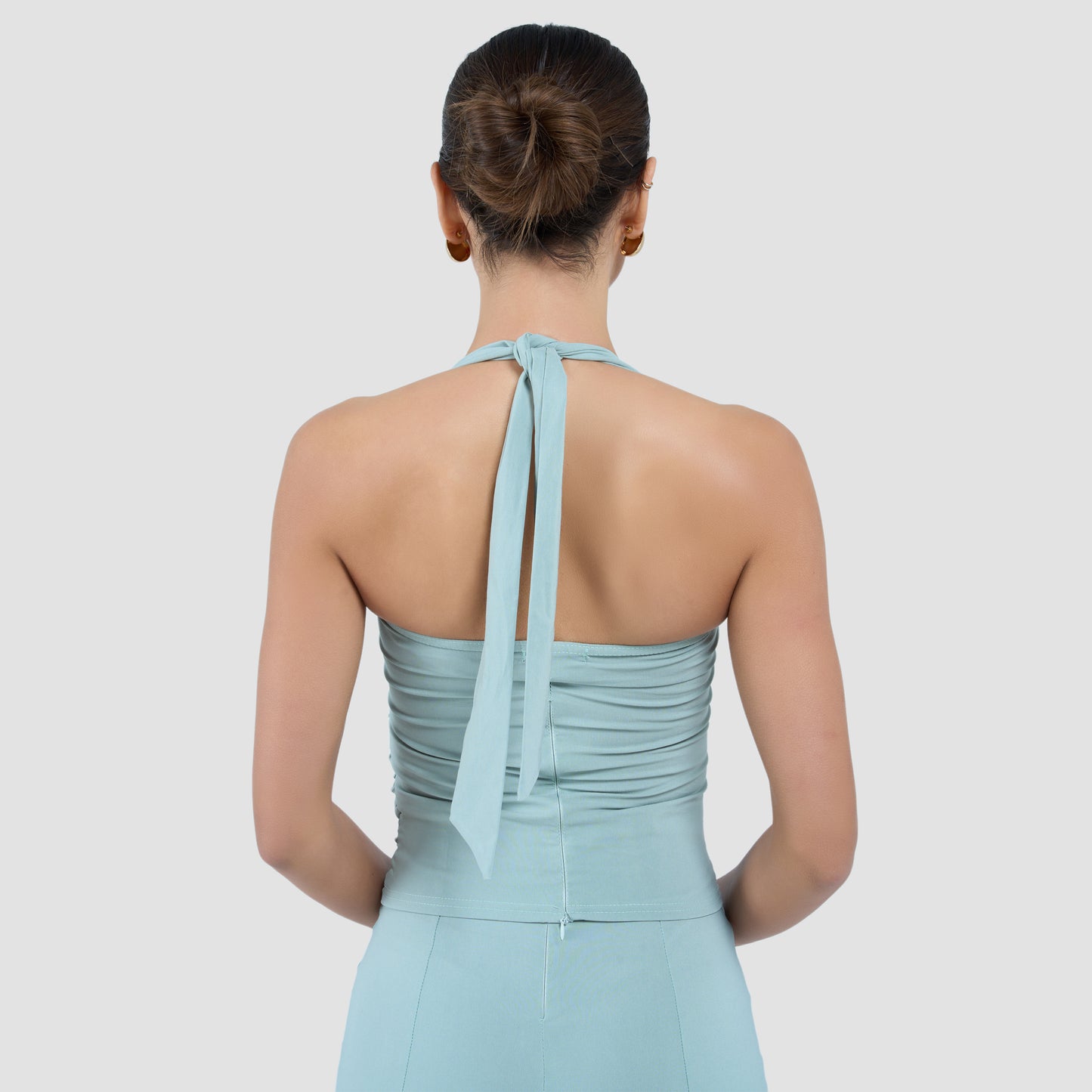 CHIARA CAPRI PANTS - AQUA