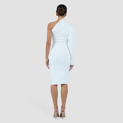 MAYA DRESS MIDI - IVORY