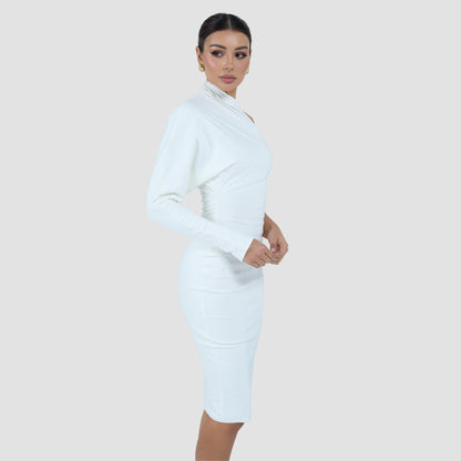 MAYA DRESS MIDI - IVORY