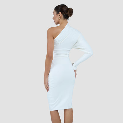 MAYA DRESS MIDI - IVORY