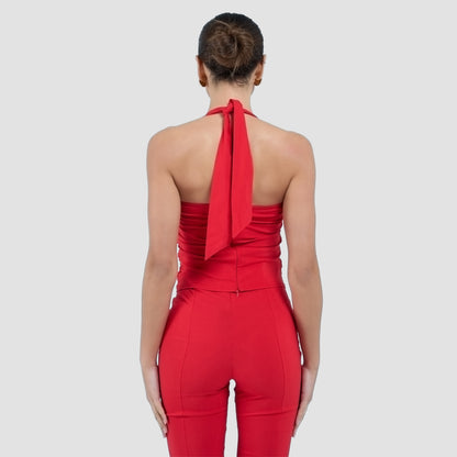 CHIARA CAPRI PANTS - SCARLETT