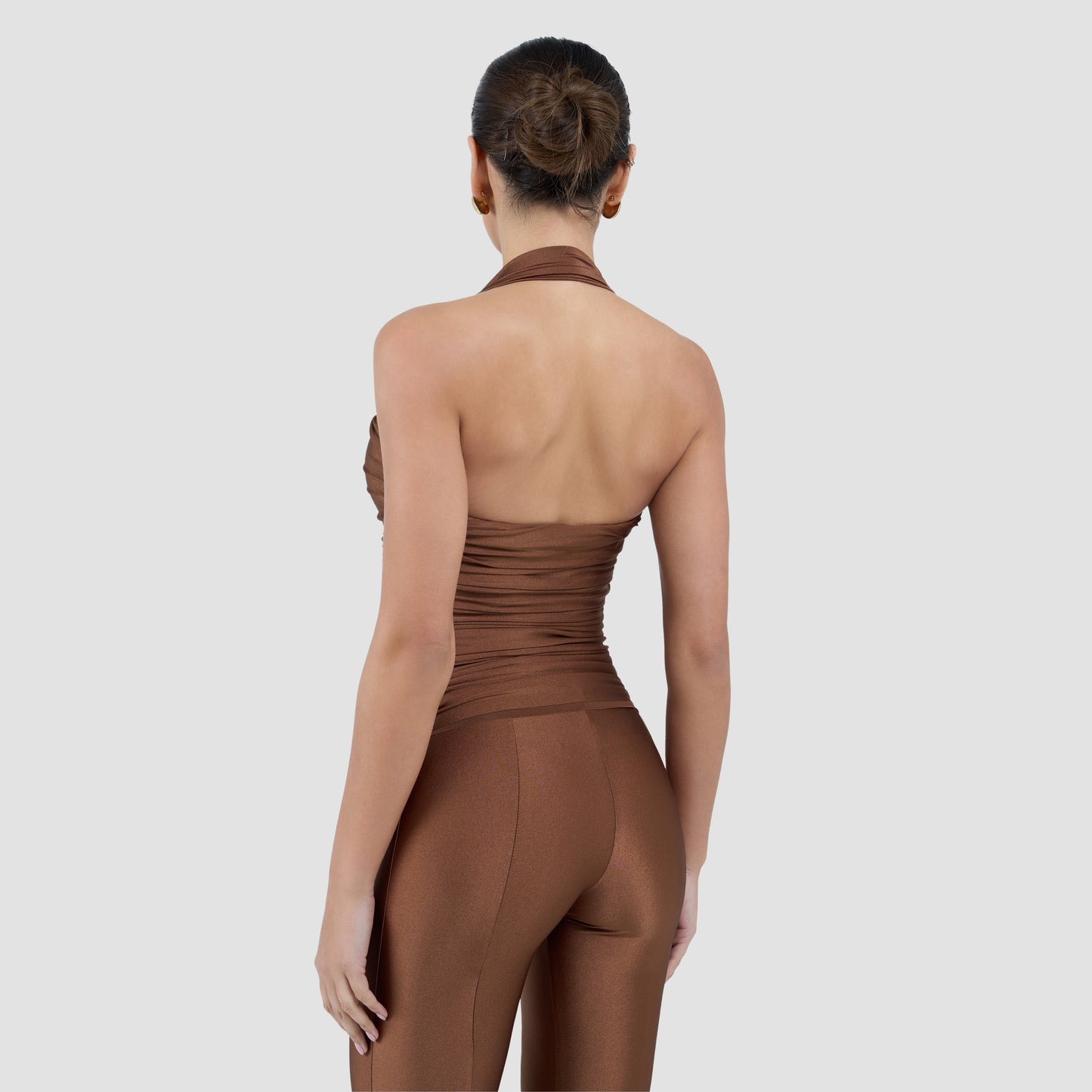 CHIARA CAPRI TOP - MOCHA